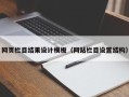 乌鲁木齐网页栏目结果设计模板（网站栏目设置结构）